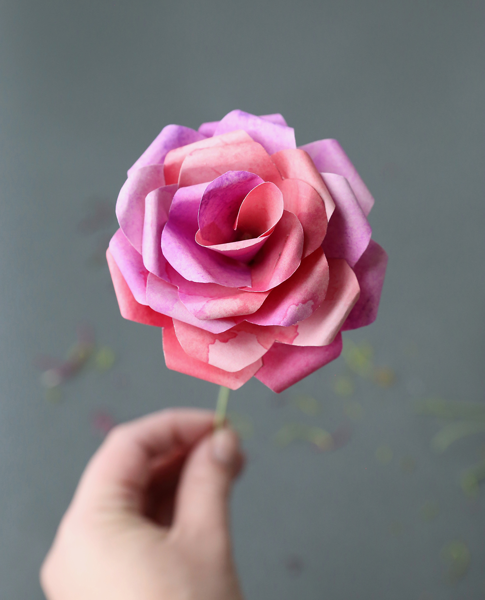 printable rose flower template