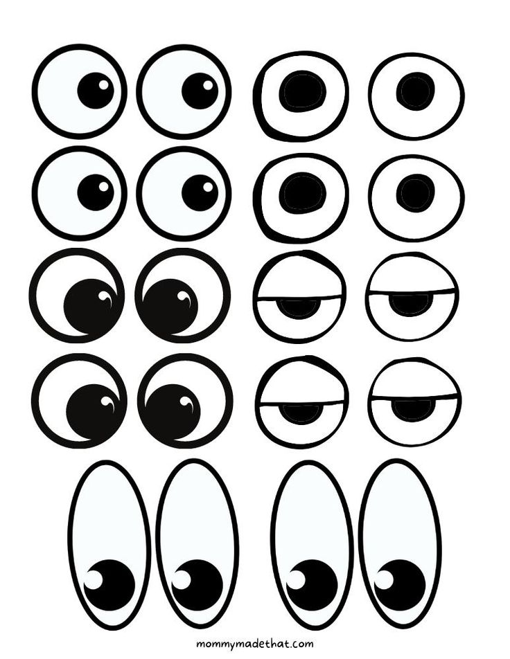 Free Printable Googly Eyes (Tons of Sizes!)