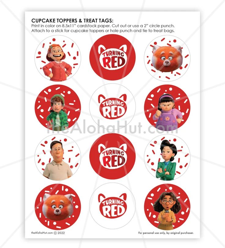 printable round tags or cupcake toppers