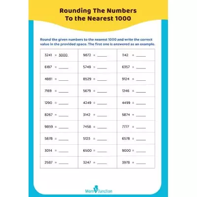 Third Grade Rounding Worksheets For Kids - Free &  Printable ...