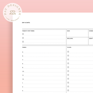 Free Planner Printables - Day Designer