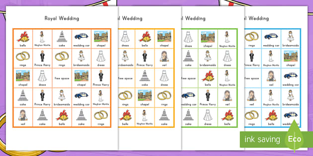 The Royal Wedding Bingo (teacher made) - Twinkl