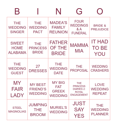 printable royal wedding bingo cards