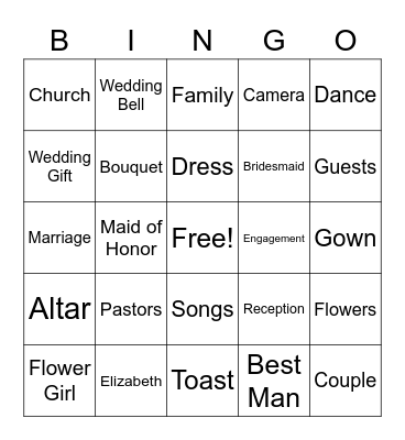 Wedding Bingo Cards - Page 14