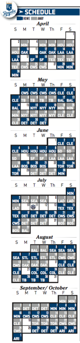 printable royals schedule 2017