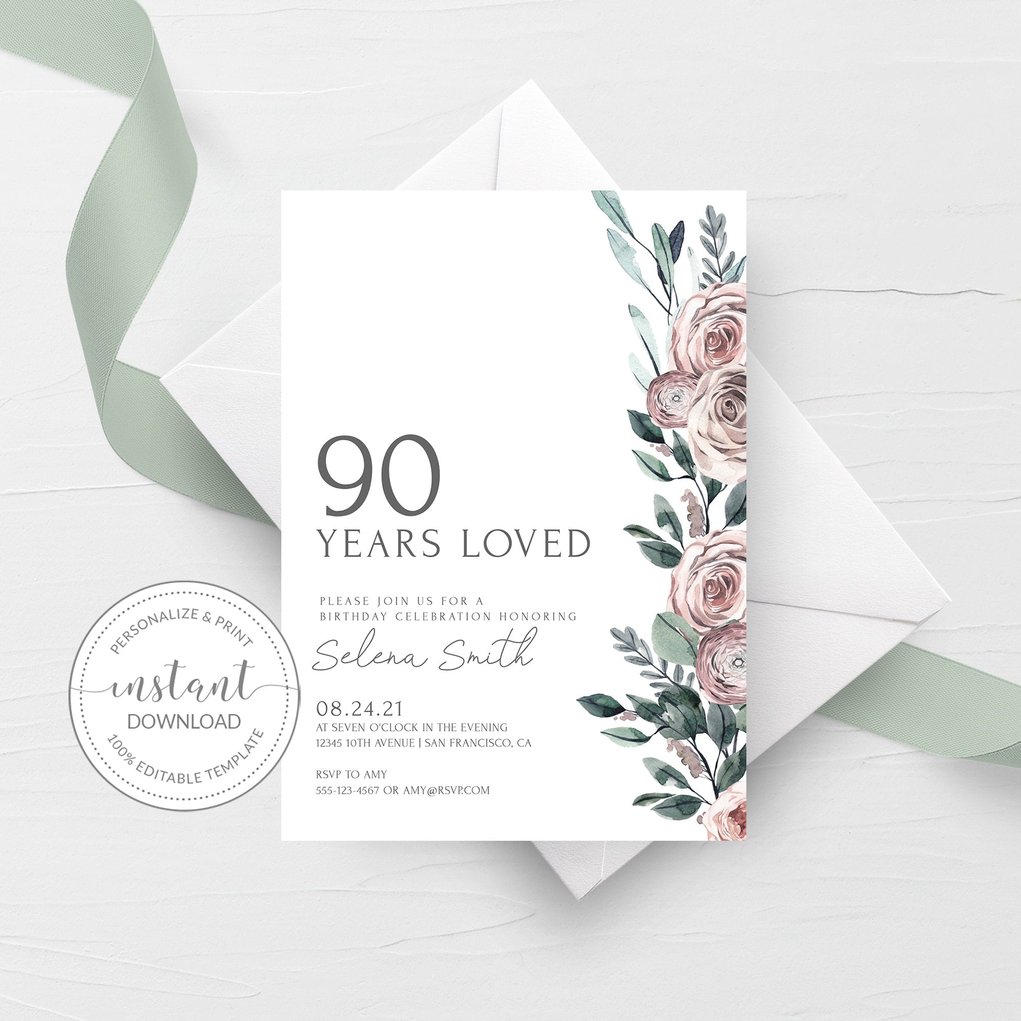 printable rsvp birthday cards