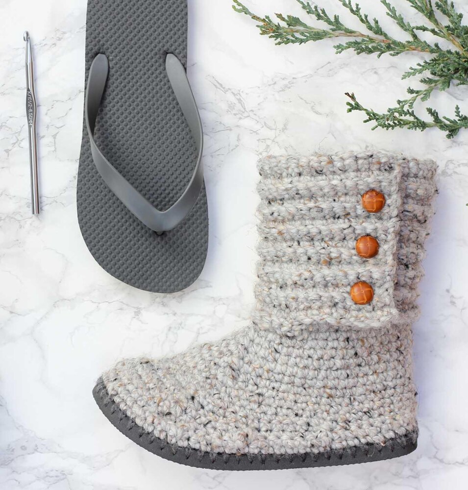 Crochet Shoes with Flip Flop Soles