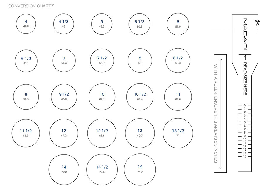 Wedding Band Sizing Guide | MADANI Rings