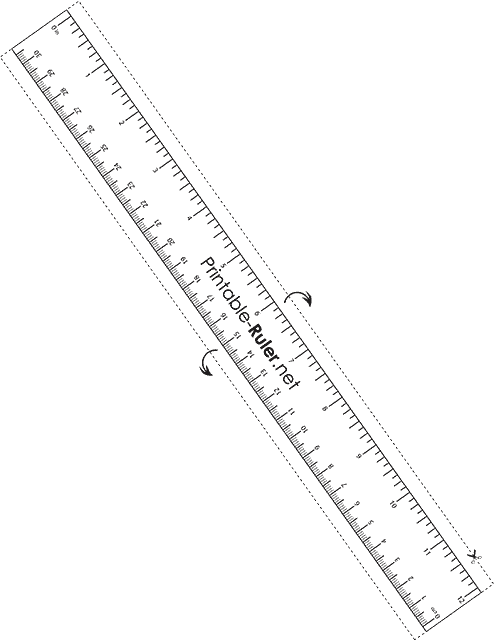 printable ruler in word