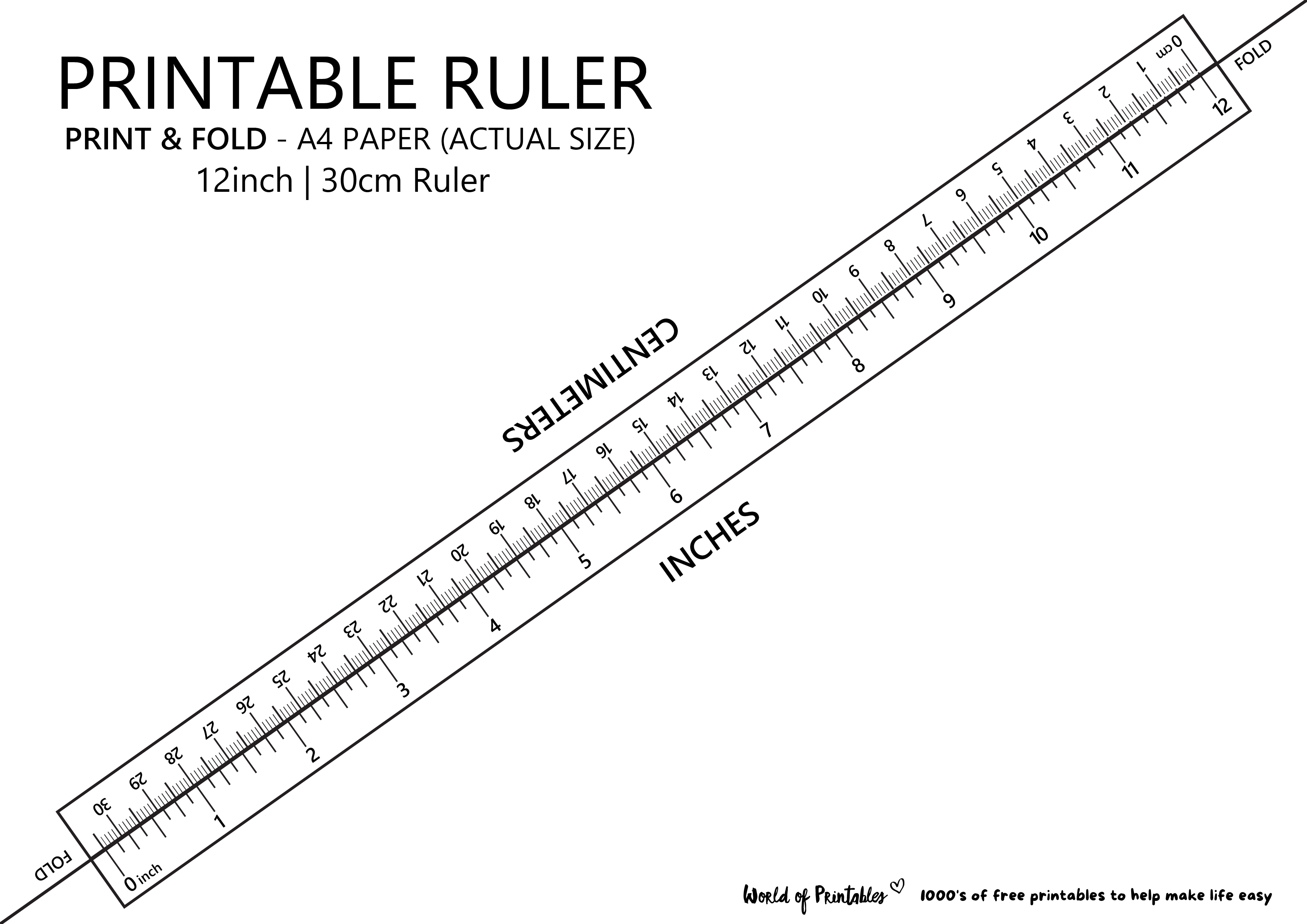 printable ruler inches