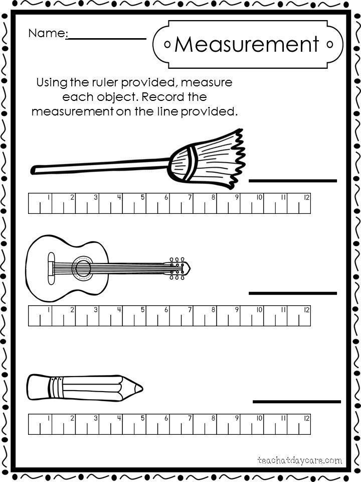 printable ruler preschool