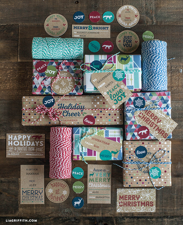 Printable Rustic Kraft Holiday Gift Tags &  Labels | Free printable ...
