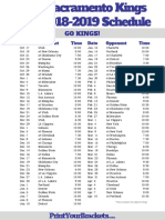 printable sacramento kings schedule