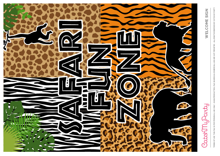 printable safari signs