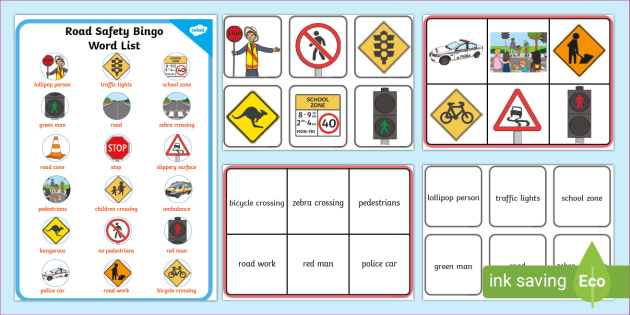 Road Safety Bingo - Australian Version (teacher made)