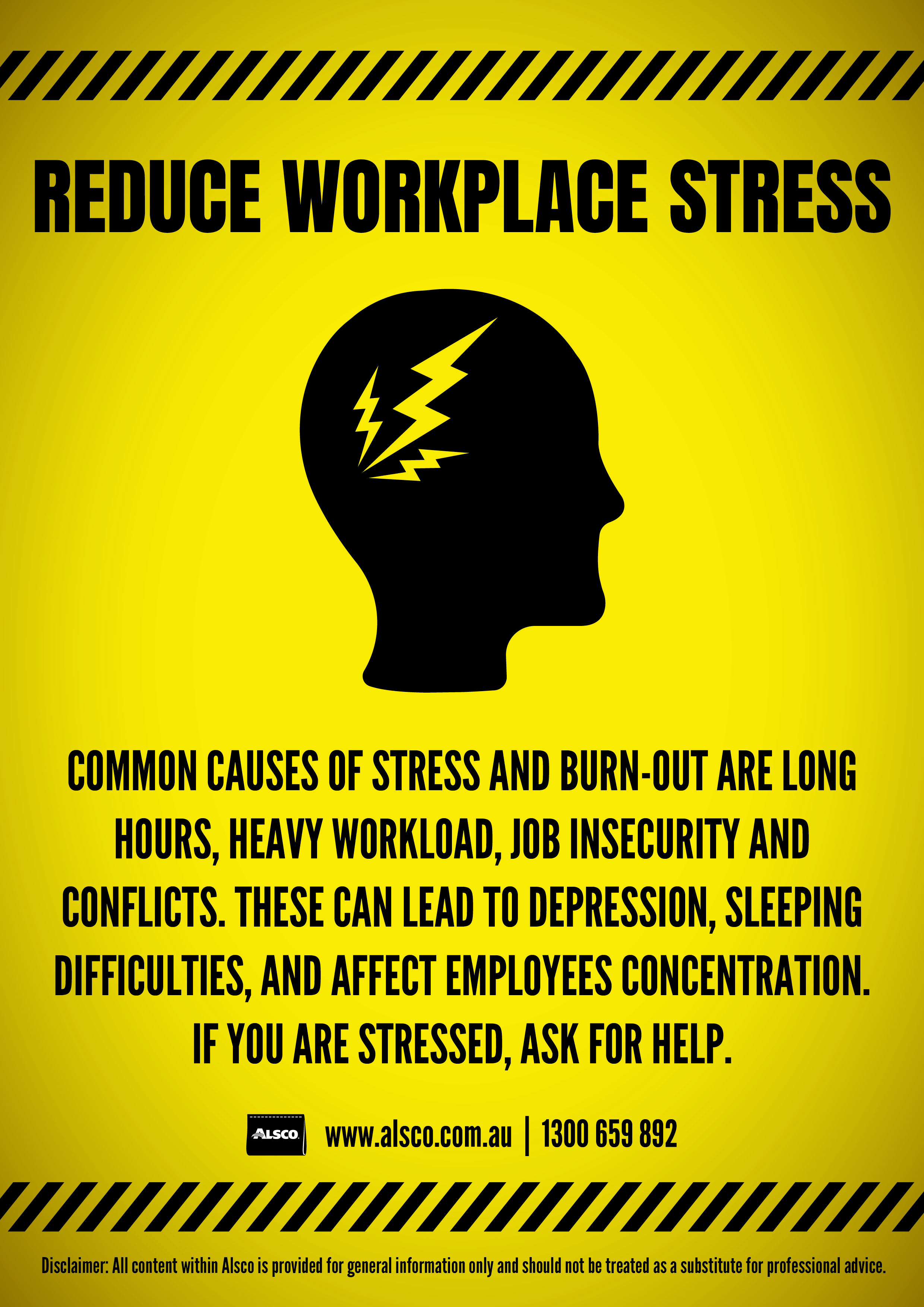 Safety Awareness Posters | Free Workplace Posters | Alsco First Aid