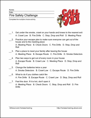 Fire Prevention Word Search, Crossword Puzzle and More