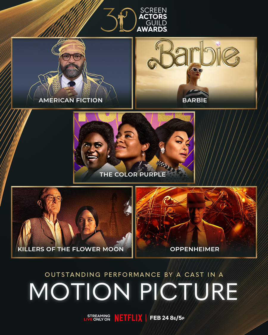 30th SAG Awards nominations (2024) | The Gold Knight - Latest ...