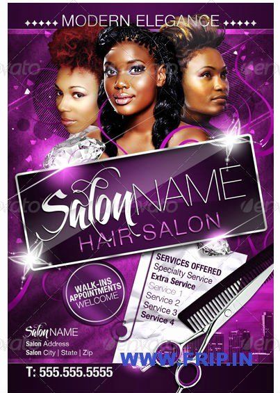 Hair Flyers Free Template