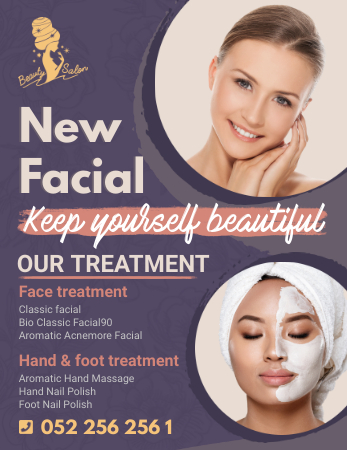 Design Free Beauty Salon Flyers | PosterMyWall