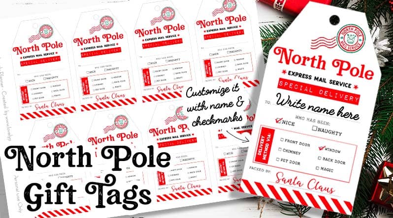 Free Printable Santa Gift Tags (Download Instantly to Print ...