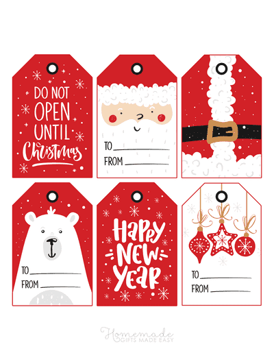 BIG Free Printable Christmas Gift Tag - Press Print Party!