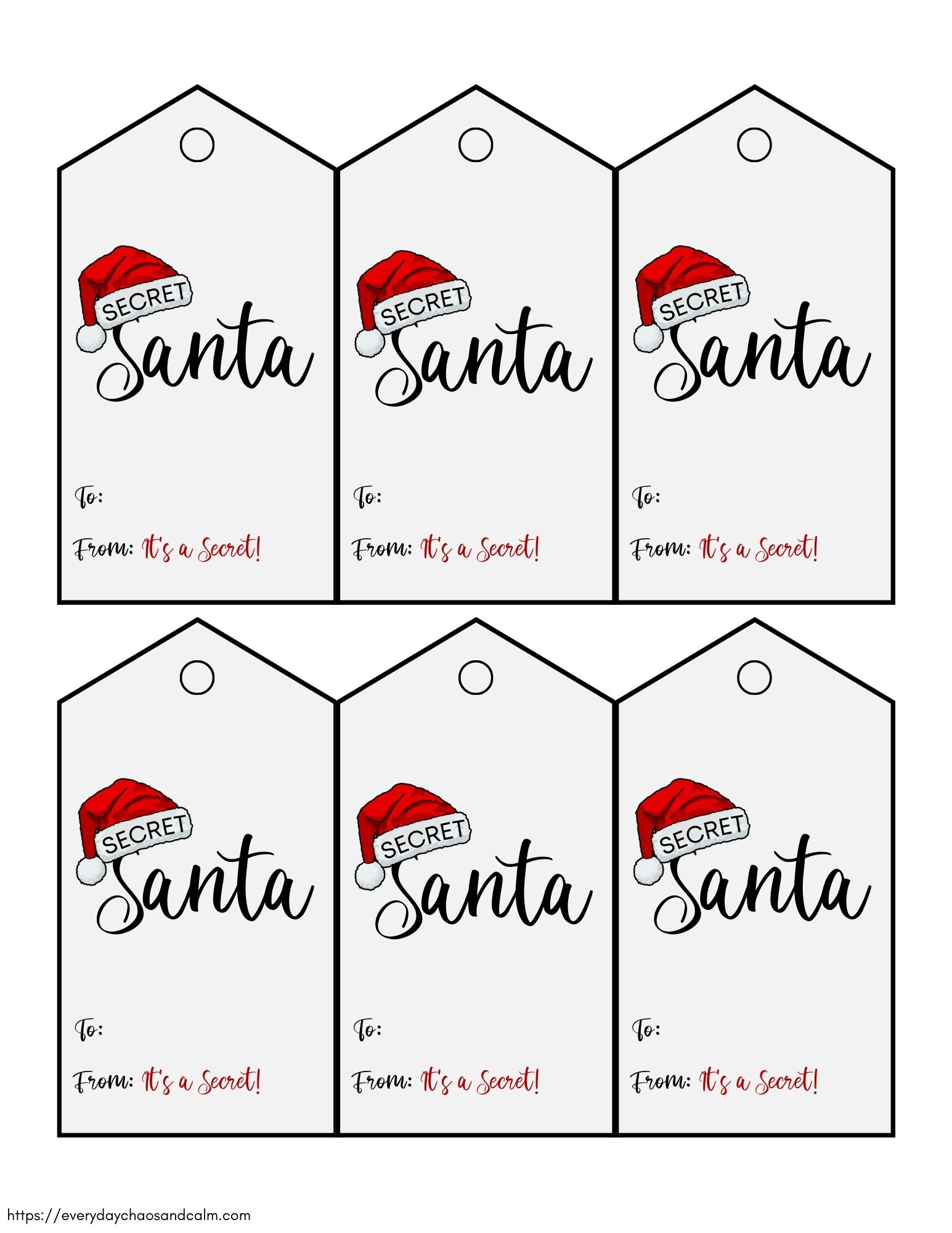 400 Free Printable Christmas Tags for your Holiday Gifts Worksheets