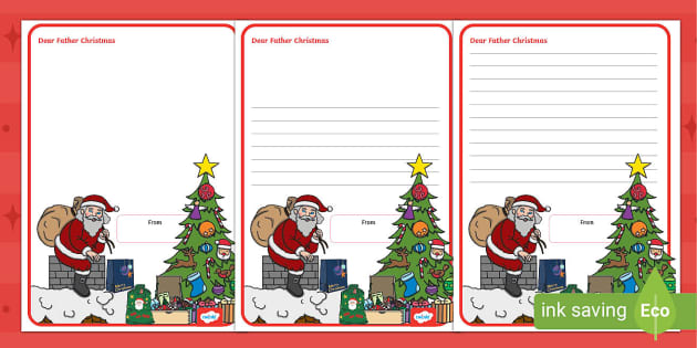 Christmas Letter Template - Writing with Twinkl - Twinkl