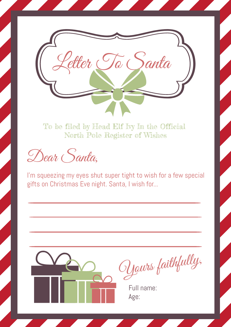 Letter To Santa - Childrens Play Village