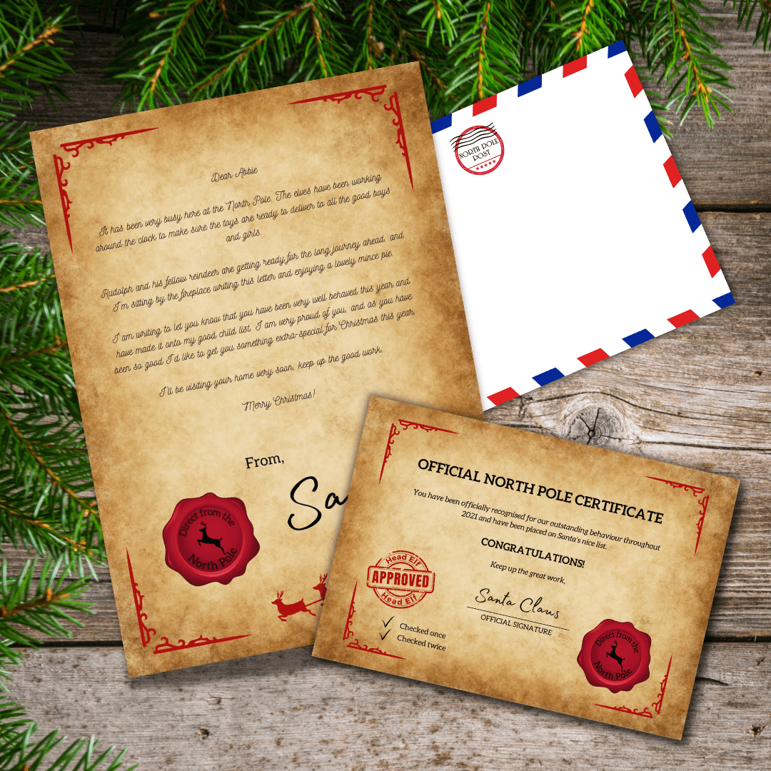 Personalised Santa Letter &  Certificate