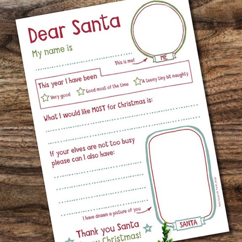 printable santa letters uk