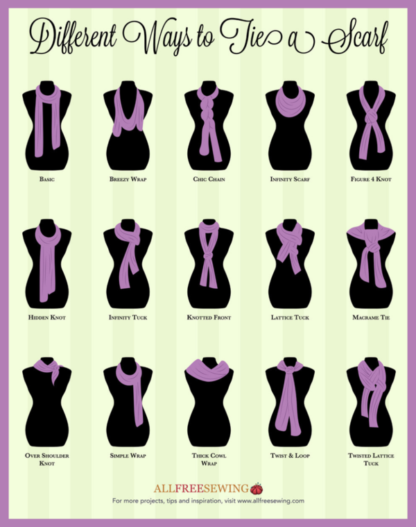 printable scarf tying directions
