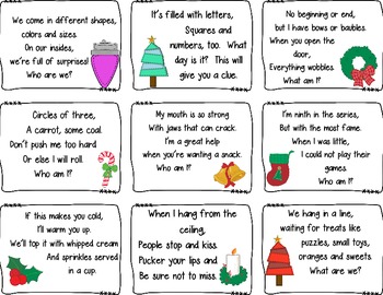 Christmas Scavenger Hunt Cards - Blog Freebie by Science Teaching ...