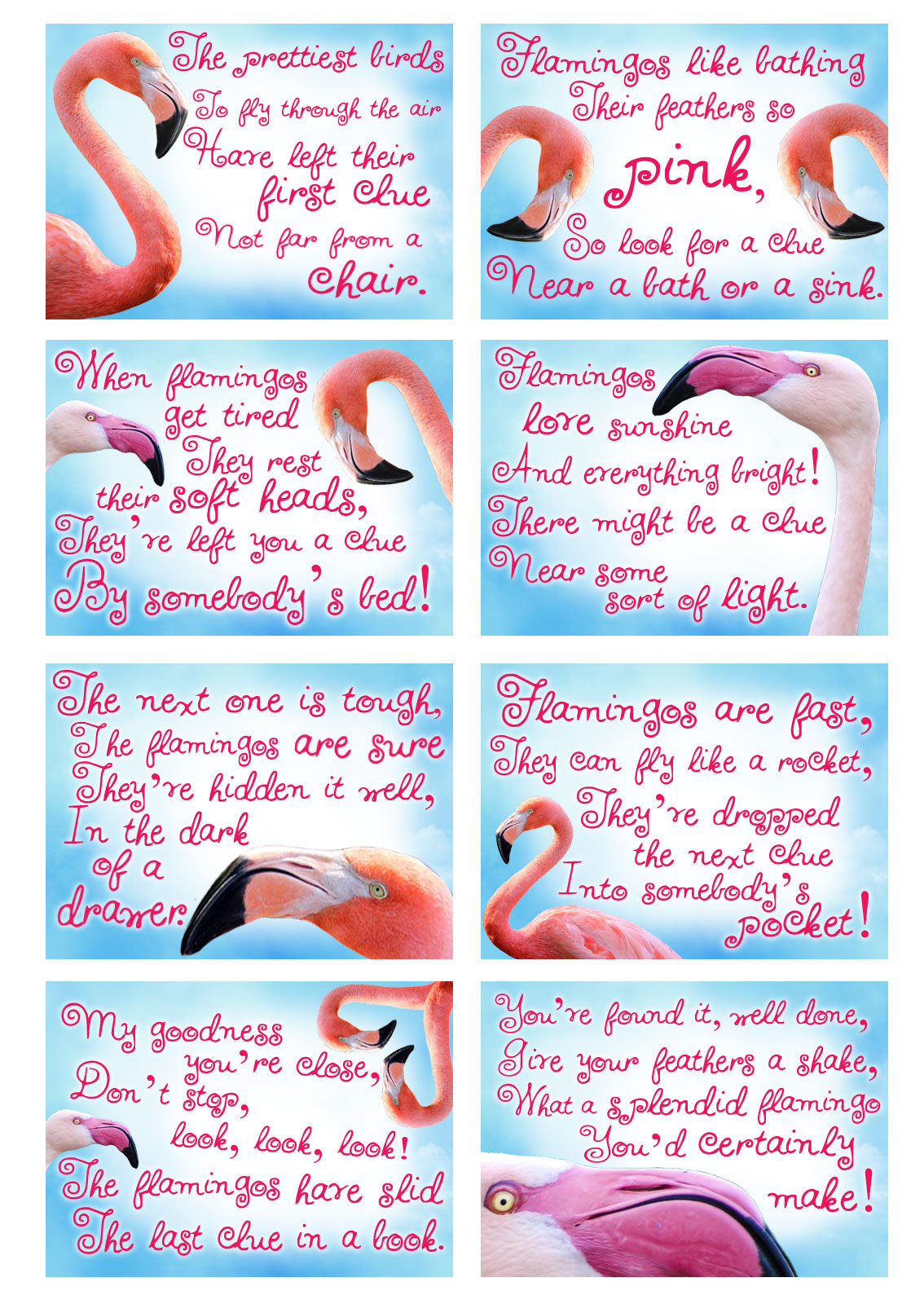 printable scavenger hunt cards