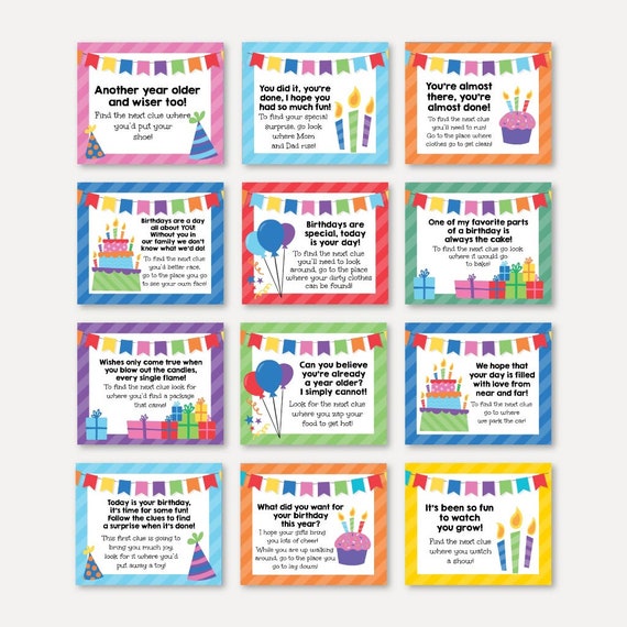 printable scavenger hunt cards