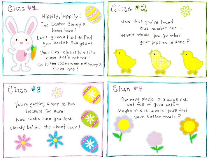 Easter Morning Scavenger Hunt - FREE Printable! - Happy Home Fairy