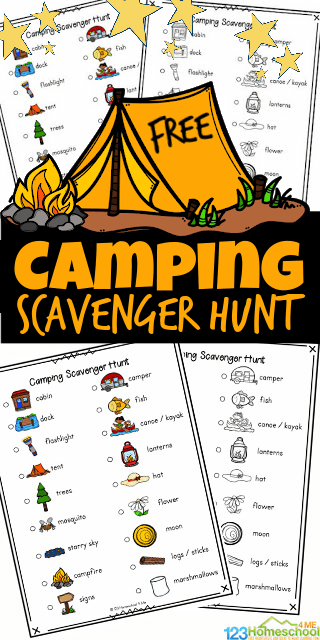 printable scavenger hunt outdoors