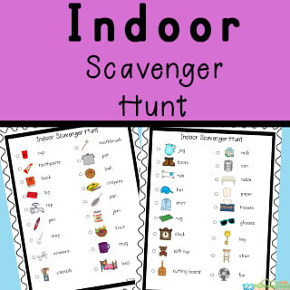 printable scavenger hunt template