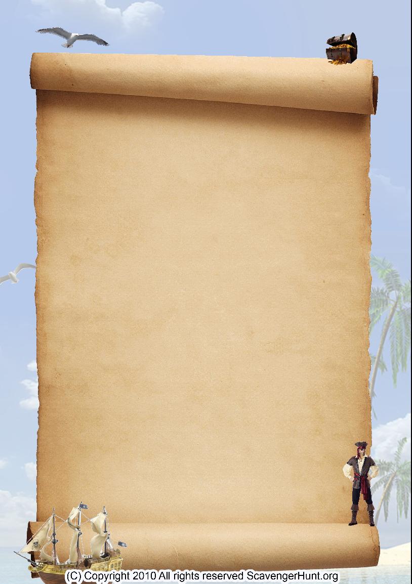 printable scavenger hunt template
