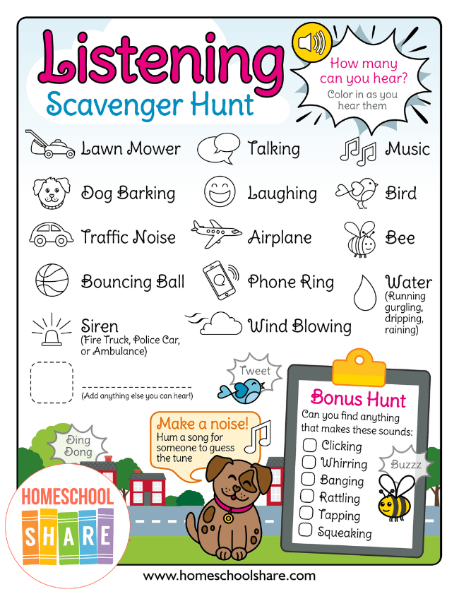 printable scavenger hunt