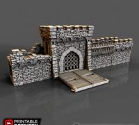 printable scenery rampage castle