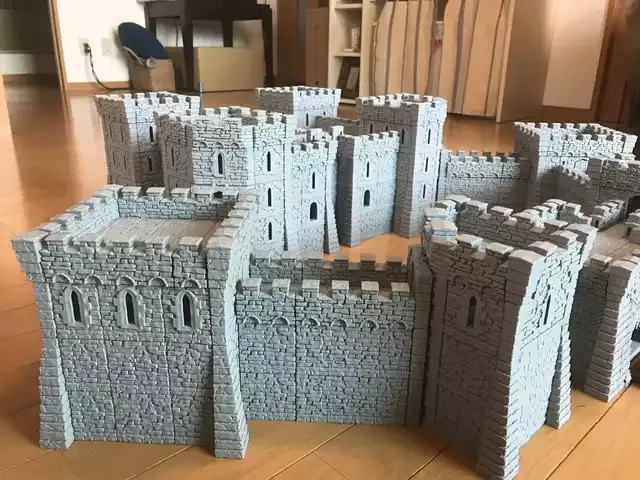 printable scenery rampage castle