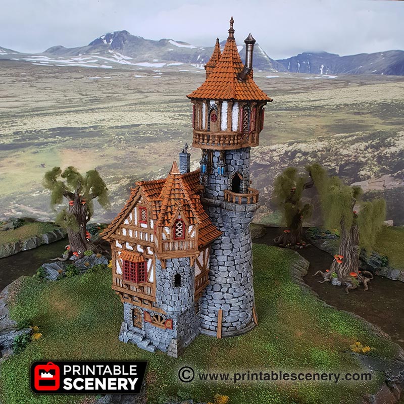 Shouting Into The Void: Sorcerers Tower from Printable Scenery