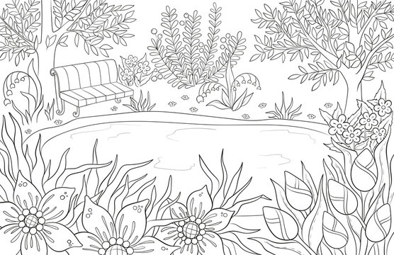 printable scenery to color