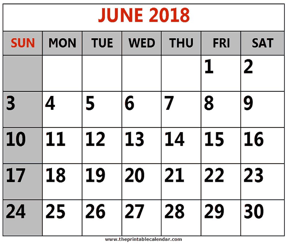 FREE IS MY LIFE: FREEISMYLIFE June 2018 Calendar - All the June ...