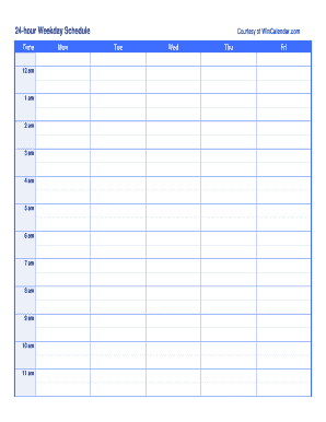 19+ Free Editable Printable Schedule Templates in MS Word [DOC ...