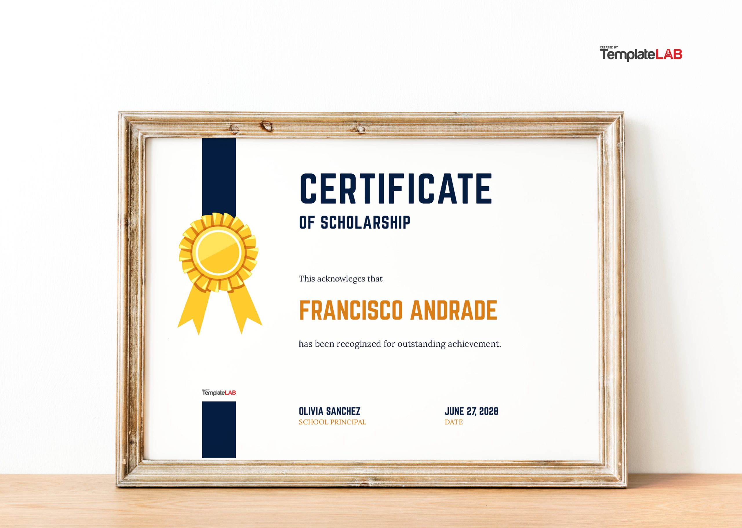 18 Free Scholarship Certificate Templates [Word, PPTX, PSD]