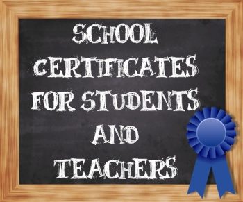 Free School Certificates &amp; Awards