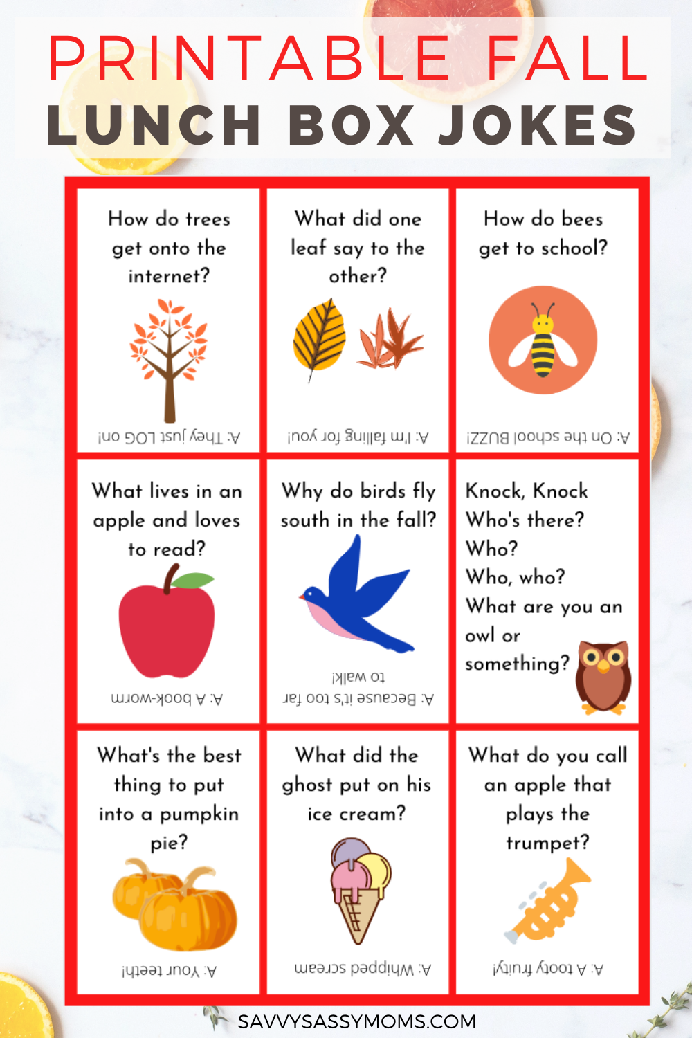 printable school lunch jokes