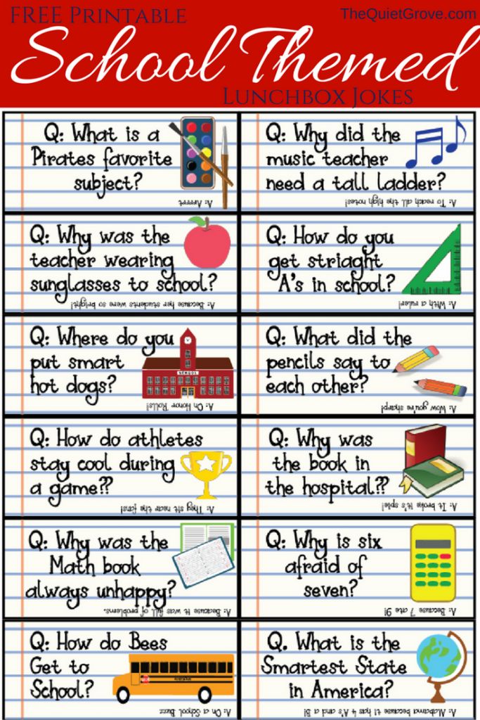 printable school lunch jokes